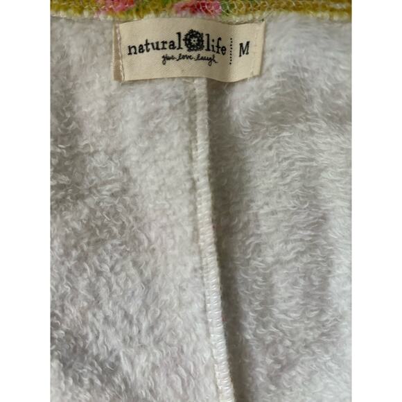 Natural Life One Piece Jumpsuit Pajamas - M, Vibrant Boho Fleece Slumber Party - Picture 11 of 12